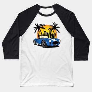 Cobra in City Sunset Baseball T-Shirt